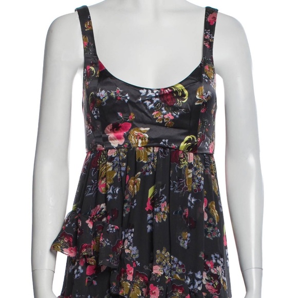 Cinq à Sept Alanis Tired ruffle Silk Dress US6 NWOT - Picture 4 of 14